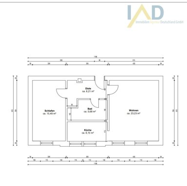 Wohnung zum Kauf 93.000 € 2 Zimmer 57 m² Bahnhofsvorstadt Plauen 08525