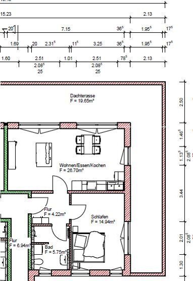 Wohnung zur Miete 660 € 2 Zimmer 71,3 m² frei ab 01.10.2024 Großköllnbach Pilsting 94431