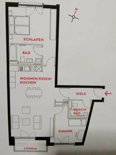 Wohnung zur Miete 441 € 3 Zimmer 78 m² 2. Geschoss Klosterbergestraße 18 Engpaß Magdeburg 39104