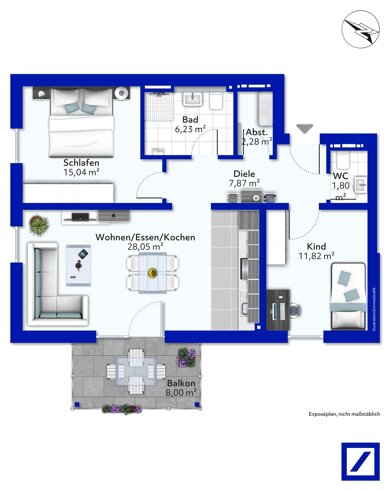 Wohnung zum Kauf provisionsfrei 327.876 € 3 Zimmer 73,7 m² 1. Geschoss Welschbillig Welschbillig 54298