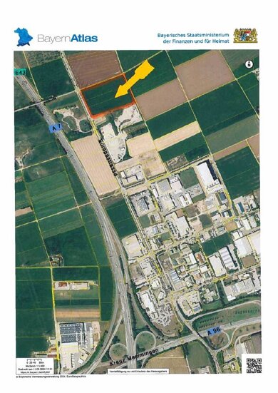 Grundstück zum Kauf provisionsfrei 43.000 m² Grundstück Amendingen Memmingen 87700