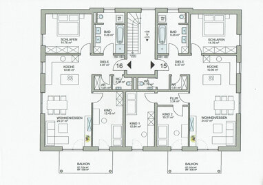 Wohnung zum Kauf 360.000 € 4 Zimmer 100,1 m² 1. Geschoss Kernstadt - West Lahr/Schwarzwald 77933