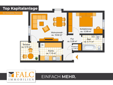 Immobilie zum Kauf als Kapitalanlage geeignet 125.200 € 2 Zimmer 53 m² 3.018 m² Grundstück Bruno-Apitz-Straße 8 Schöndorf Weimar 99427