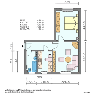 Wohnung zur Miete 335 € 2 Zimmer 51 m² EG frei ab sofort Wirthstraße 25 Pirna Pirna 01796