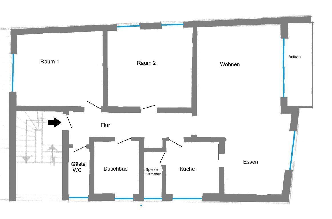 Wohnung zur Miete 930 € 3 Zimmer 98 m²<br/>Wohnfläche 1.<br/>Geschoss ab sofort<br/>Verfügbarkeit Limburgstr. 10 Bad Dürkheim Bad Dürkheim 67098