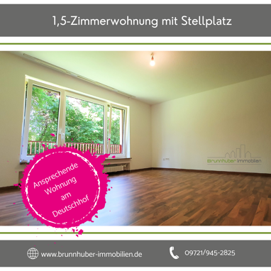 Wohnung zur Miete 380 € 1,5 Zimmer 38 m² Erdgeschoss frei ab 01.10.2024 Deutschhof - Süd Schweinfurt 97422