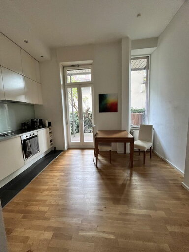 Terrassenwohnung zur Miete 1.300 € 1,5 Zimmer 52 m² EG Ostend Frankfurt am Main 60316