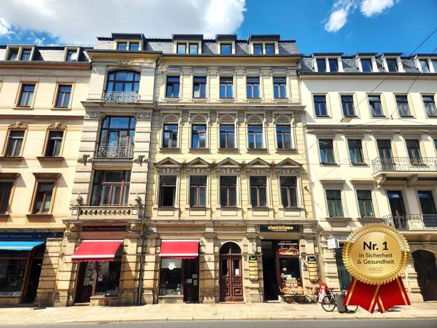 Wohnung zur Miete 949 € 2 Zimmer 69,5 m² 4. Geschoss Bautzner Straße 65 Radeberger Vorstadt (Forststr.) Äußere Neustadt 01099