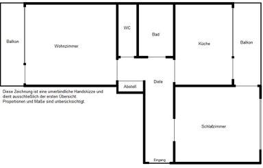 Wohnung zur Miete 900 € 2 Zimmer 72 m² 3. Geschoss frei ab sofort Fürstenwall 144 Unterbilk Düsseldorf 40217