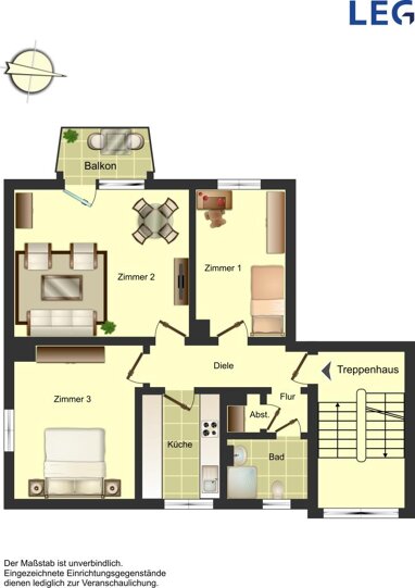 Wohnung zur Miete 460 € 3,5 Zimmer 63 m² Erdgeschoss Feldstraße 5 Rünthe Bergkamen 59192