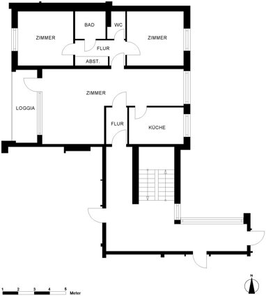 Wohnung zur Miete 601 € 3 Zimmer 80,7 m² 1. Geschoss Osterkampsweg 128 Kaspersweg Oldenburg 26131