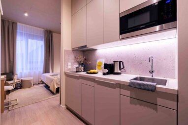 Wohnung zur Miete Wohnen auf Zeit 1.629 € 1 Zimmer 27 m² frei ab sofort Voltastraße Bockenheim Frankfurt am Main 60486