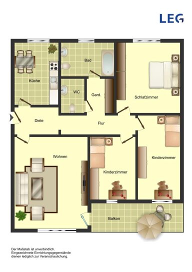 Wohnung zur Miete nur mit Wohnberechtigungsschein 428 € 4 Zimmer 83,1 m² 1. Geschoss frei ab 01.03.2025 Dresdner Straße 10 Königsborn Unna 59425