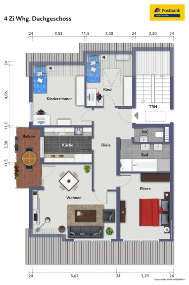 Wohnung zum Kauf 374.900 € 4 Zimmer 85 m² Bernhausen Filderstadt 70794