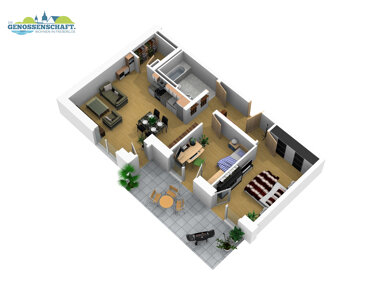 Wohnung zur Miete 849 € 3 Zimmer 74,7 m² Erdgeschoss Lessingstraße 46 Neu-Friedeburg Freiberg 09599