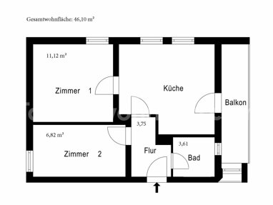 Wohnung zur Miete 247 € 2 Zimmer 46 m² 2. Geschoss Altstadt Kassel 34117