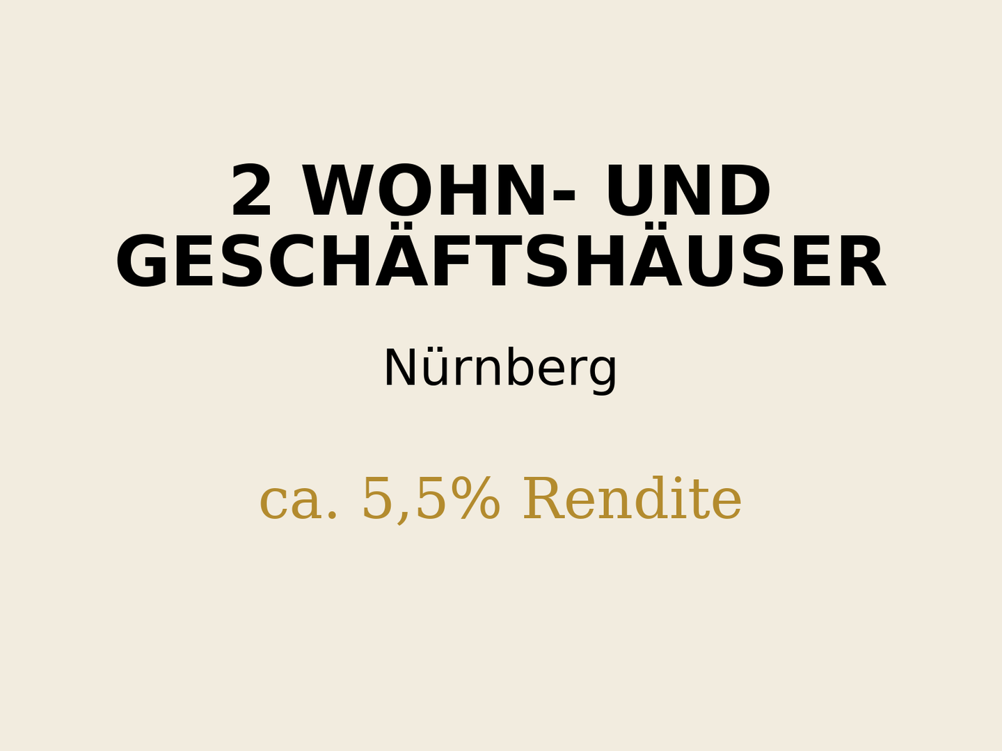 **Direkt vom Eigentümer** | **Provisionsfreier Verkauf** | 2x WGH in Nürnberg mit Wertsteigerungspotenzial