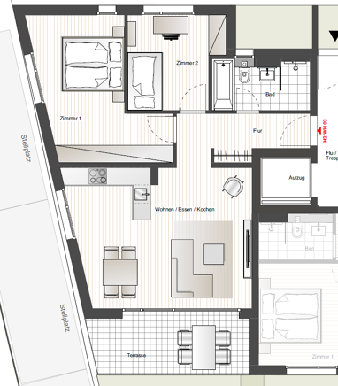 Wohnung zum Kauf 399.900 € 3 Zimmer 75 m² Erdgeschoss Sonnenhalde 3 Amorbach Neckarsulm 74172