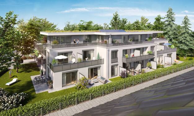 Terrassenwohnung zum Kauf - Neubau provisionsfrei 858.000 € 3 Zimmer 80,4 m² EG Großhaderner Str. 24 Hadern München 81375