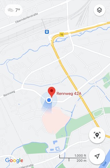 Tiefgaragenstellplatz zur Miete Provisionsfrei 70 € Rennweg 42a West Landshut 84034