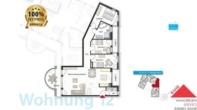 Wohnung zum Kauf provisionsfrei 789.000 € 4 Zimmer 111 m² Unterstadt / Galgenberg Böblingen 71034