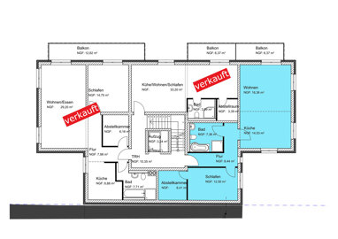 Wohnung zum Kauf 245.300 € 2 Zimmer 70,8 m² 1. Geschoss Weiße Schanze Wolfenbüttel 38304