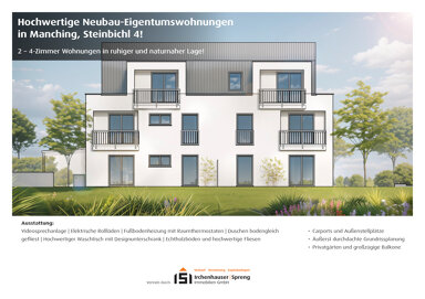 Wohnung zum Kauf 349.000 € 3 Zimmer 66,6 m² 2. Geschoss Steinbichl 4 Manching Manching 85077