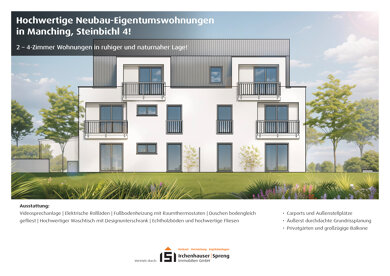 Wohnung zum Kauf 329.000 € 3 Zimmer 66,6 m² 2. Geschoss Steinbichl 4 Manching Manching 85077