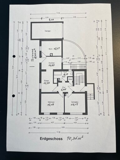 Terrassenwohnung zur Miete 950 € 3 Zimmer 90,4 m² EG Am Kändelchen 40 Pfalzel 1 Trier 54293