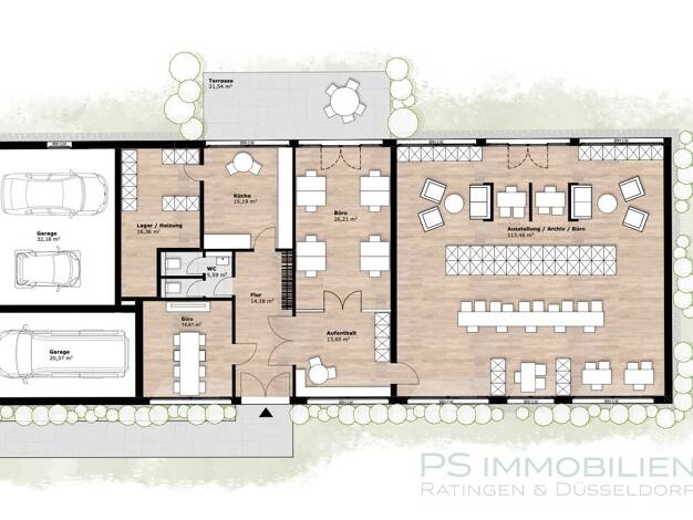 Bürofläche zum Kauf 595.000 € 6 Zimmer 219 m² Bürofläche Württembergstraße 5 Hösel Ratingen / Hösel 40883