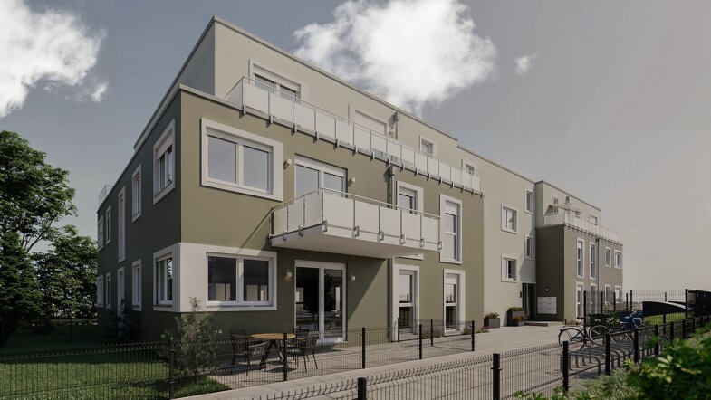 Terrassenwohnung zum Kauf provisionsfrei 293.425 € 2 Zimmer 48,5 m² EG frei ab 01.03.2025 Flurstraße Nordstadt Fürth 90765