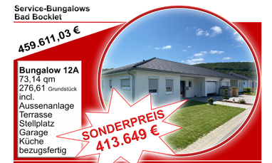 Bungalow zum Kauf Provisionsfrei 413.649 € 2,5 Zimmer 73,1 m² 276,6 m² Grundstück Bad Bocklet Bad Bocklet 97708