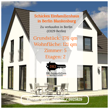 Einfamilienhaus zum Kauf 498.000 € 5 Zimmer 121 m² 376 m² Grundstück frei ab sofort Blankenburg Berlin 13129