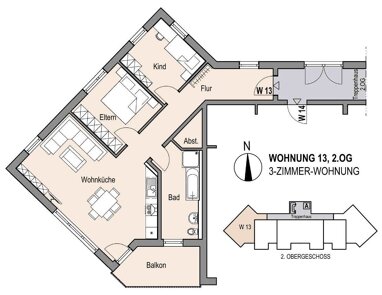 Wohnung zum Kauf 359.000 € 3 Zimmer 79 m² 2. Geschoss Sünching Sünching 93104