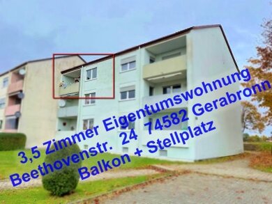 Wohnung zum Kauf provisionsfrei 129.000 € 3,5 Zimmer 74 m² Beethovenstr. 24 Gerabronn Gerabronn 74582