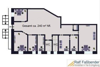 Bürofläche zur Miete 1.200 € 240 m² Bürofläche Hahn 56850