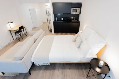 Wohnung zur Miete Wohnen auf Zeit 1.320 € 1 Zimmer 35,7 m² frei ab 22.04.2024 Ostparkstraße 45a Ostend Frankfurt am Main 60385