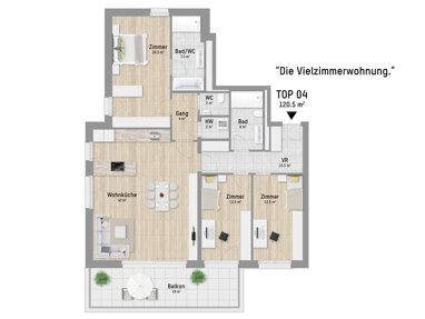 Wohnung zum Kauf 979.900 € 4 Zimmer 120,7 m² Gmarchhaufenstraße 6 Wien 1220