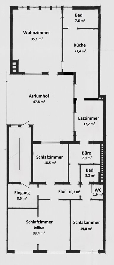 Wohnung zur Miete 1.450 € 5 Zimmer 207 m² 1. Geschoss frei ab sofort Bad Kissingen Bad Kissingen 97688