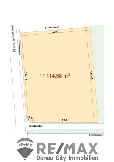 Gewerbegrundstück zum Kauf 670.000 € 11.114,6 m² Grundstück Guntersdorf 2042