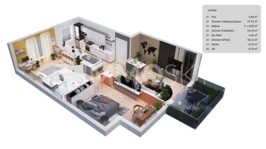 Wohnung zum Kauf 329.000 € 3 Zimmer 70 m² Niehl Köln 50735