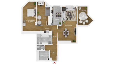 Wohnung zum Kauf 259.000 € 3 Zimmer 112,5 m² Bad Iburg Bad Iburg 49186