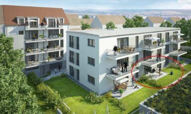 Terrassenwohnung zur Miete 950 € 3 Zimmer 64 m² EG Barbarastraße 22a Frauenland Würzburg 97074