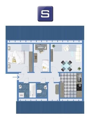 Wohnung zum Kauf 81.000 € 3 Zimmer Linden Wolfenbüttel 38300