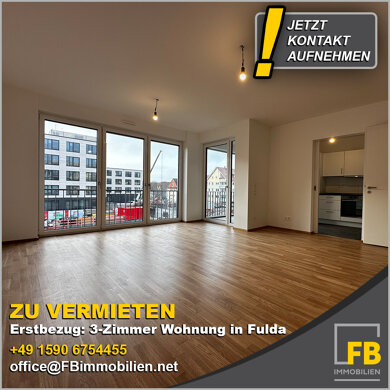 Wohnung zur Miete 1.210 € 3 Zimmer 82 m² 1. Geschoss frei ab sofort Gerbergasse 11 Innenstadt Fulda 36037