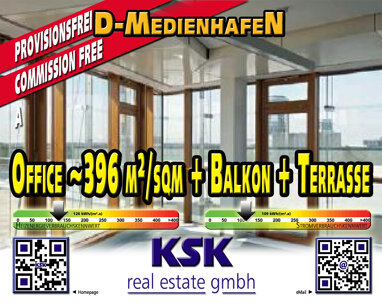 Bürofläche zur Miete Provisionsfrei 24,50 € 395,6 m² Bürofläche Unterbilk Düsseldorf 40219