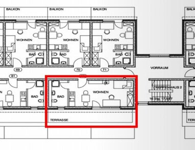 Apartment zur Miete 470 € 1 Zimmer 30,4 m² 2. Geschoss Goethestraße 21 Josephsviertel Ingolstadt 85055
