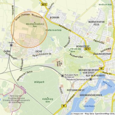 Gewerbegrundstück zum Kauf 492.000 € 8.191 m² Grundstück Bornim Potsdam 14476