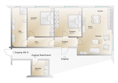 Wohnung zur Miete 950 € 3 Zimmer 92 m² frei ab 01.05.2025 Korbach Korbach 34497