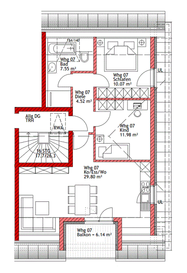 Wohnung zum Kauf 379.000 € 3 Zimmer 67 m² 2. Geschoss Steinbichl 4 Manching Manching 85077